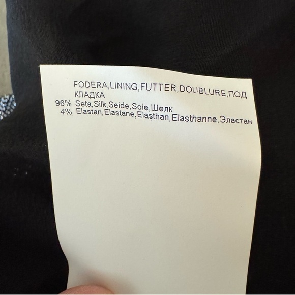 NWT MISSONI Tie-front Metallic
Mini Dress Black Silver Fit and Flare Size 38 - Picture 16 of 16